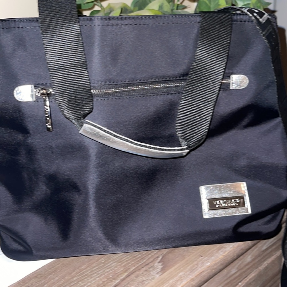 Versace nylon Tote bag with silver hardware ( Never Used )